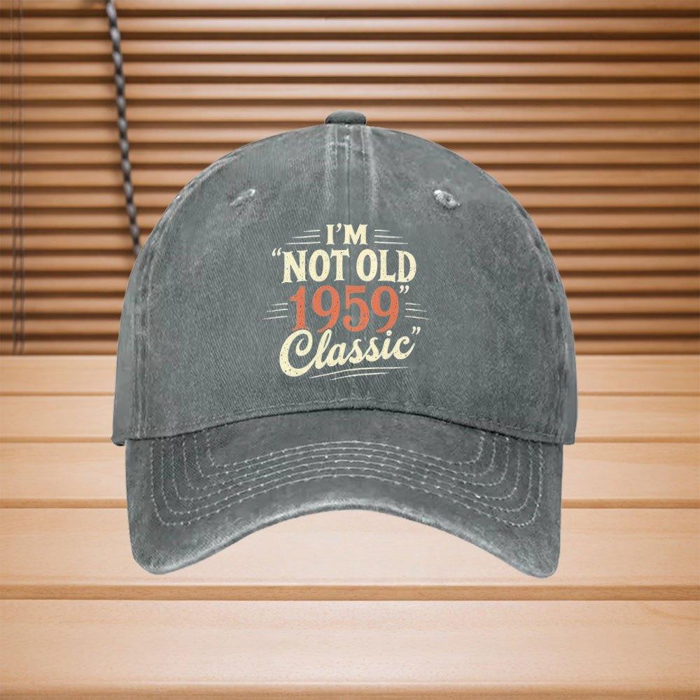 IM NOT OLD Retro Baseball Cap Adjustable Vintage ss Inspired Unisex Hat for Casual Themed Events
