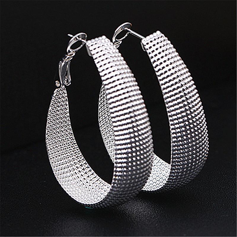 New Hoop Earrings For Women Wedding Gift Fine Europe Jewelry Christmas Gift Engagement Party