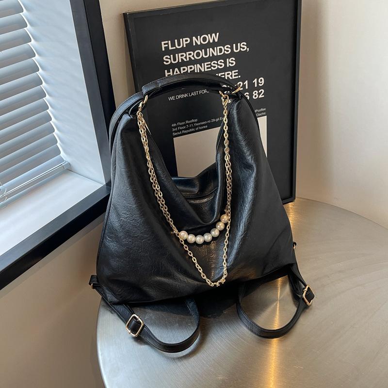 Casual large-capacity bag women's new commuter versatile single shoulder messenger tote bag multi-purpose backpack