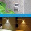 Solar Powered Stainless Steel Motion Sensor Outdoor Wall Lamp