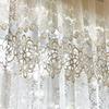 1Pc Romantic Floral Sheer Tulle Curtains for Living Room Window Curtains