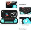 Switch Lite Protective Case with 10 Game Card Compartments Tempered Glass Screen Protector and 6 Thumb Cover Accessories