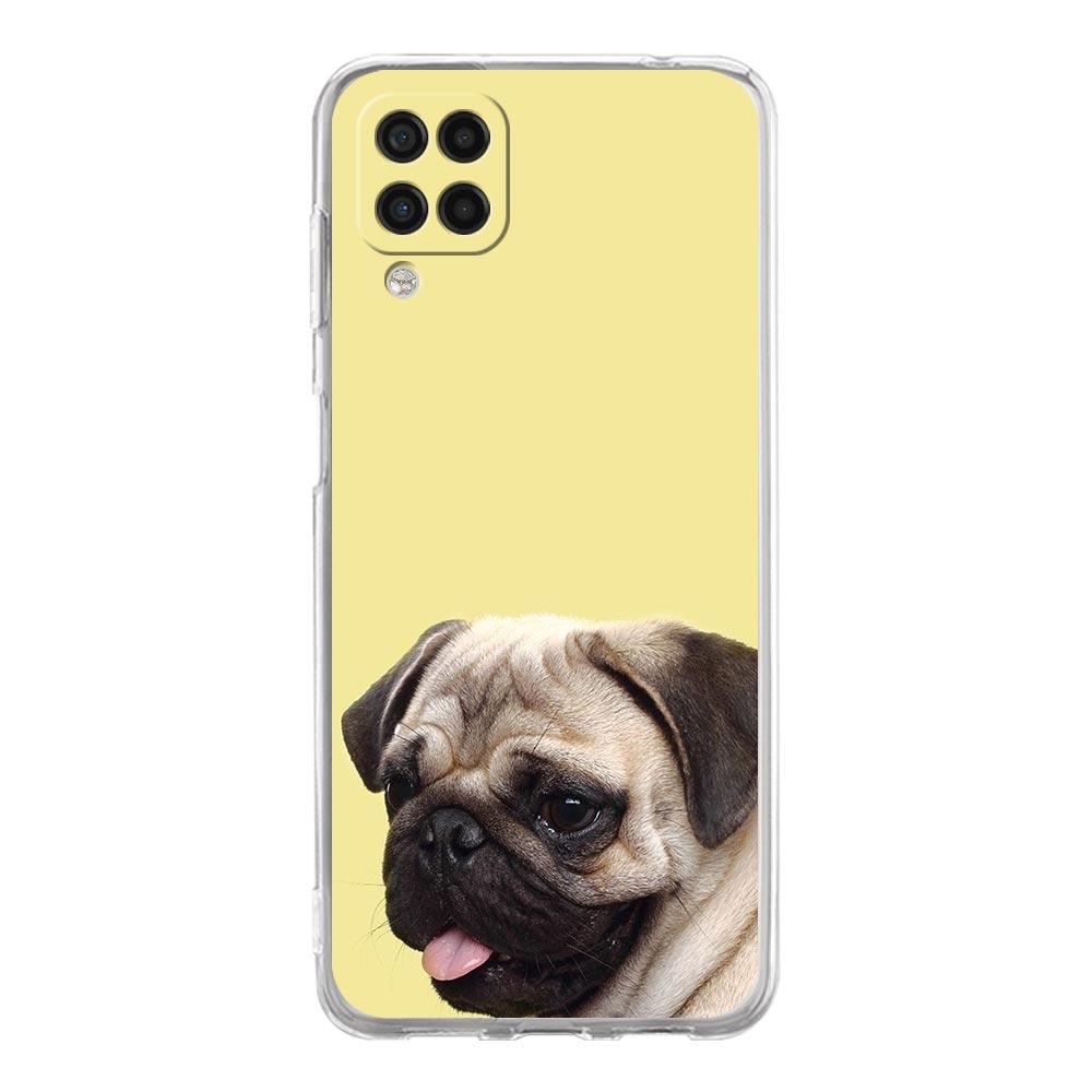 Cute Pug Dog Phone Case For Samsung Galaxy A13 A33 A35 A55 A73 A53 A23 A51 A71 A21S A12 A31 A41 A05s A03S A15 A25 A32 5G Cover
