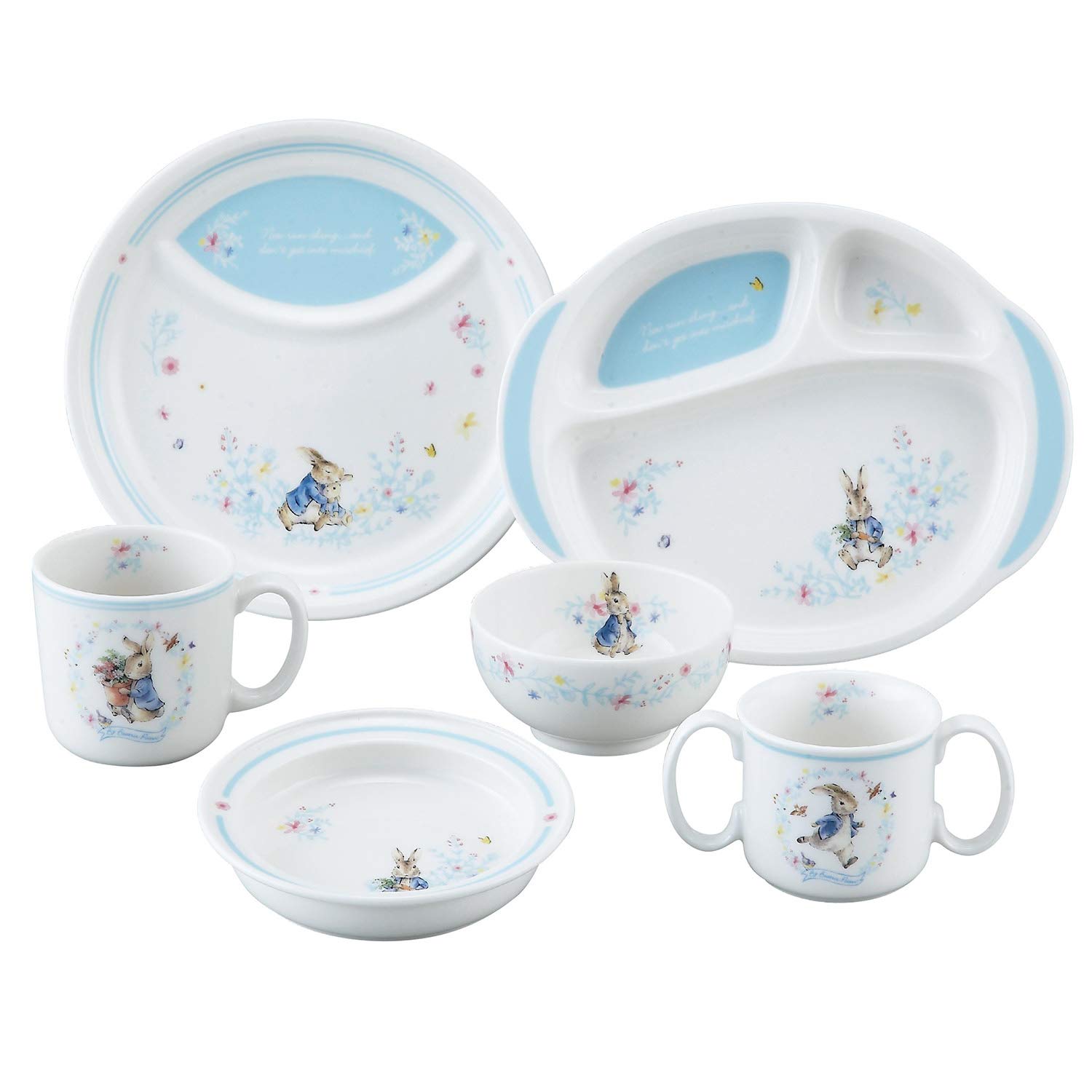 

Yamaka Shoten Питер Кролик Венок Набор столовой посуды из 6 предметов PR490-115