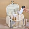 Transparent Toiletry Travel Bag – Carry, Airport Compliance, PU Leather Large Capacity Portable Storage – Unisex Makeup Bag