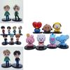 Exquisite 7pcs Set Of Kpop Bangtan Boys Star Figure Dolls For Unique Decor