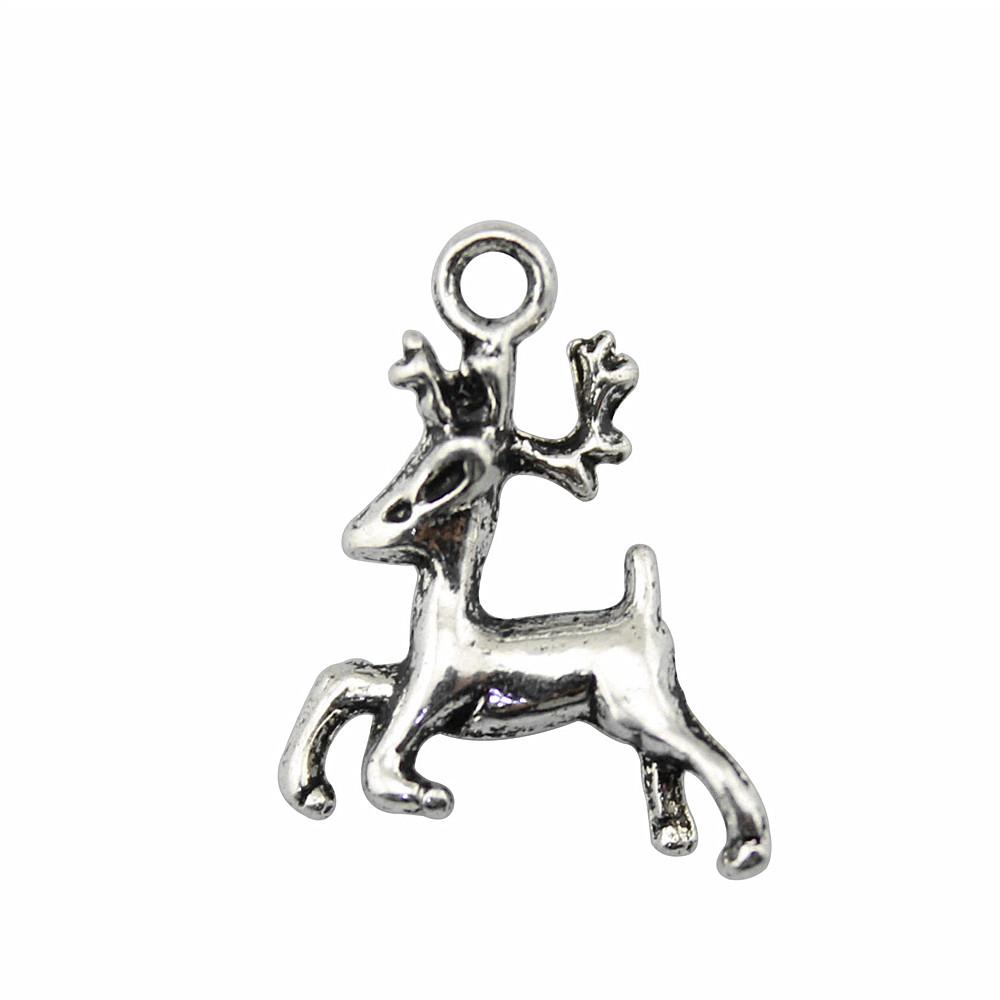 Deer Antler Charms Christmas Day Pendants For Nature Inspired Jewelry
