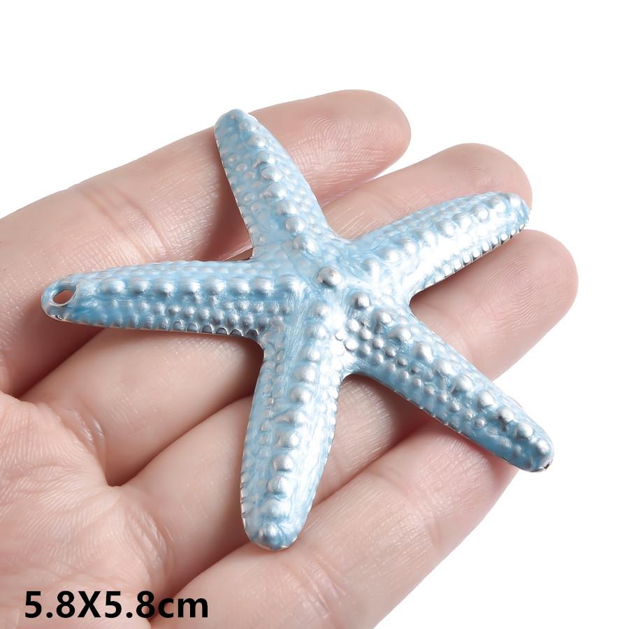 Marine Life Pendant Blue/Green Enamel Charm Fish Tail Sea Turtle Animal Stainless Steel Charms For Jewelry Making Supplies Bulk