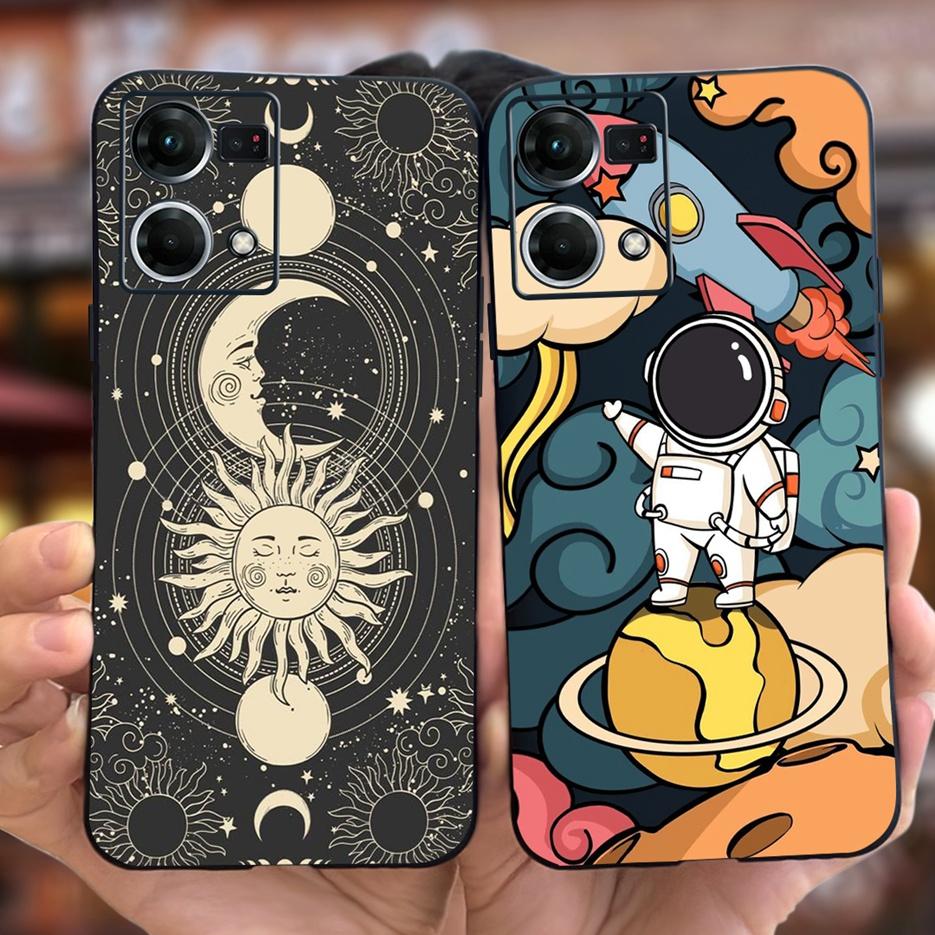 For Oppo F21 Pro 4G Case Oppo Reno7 CPH2363 Cute Fashion Cartoon Cover Soft Silicone Phone Case For Oppo Reno 7 F21Pro 4G Bumper