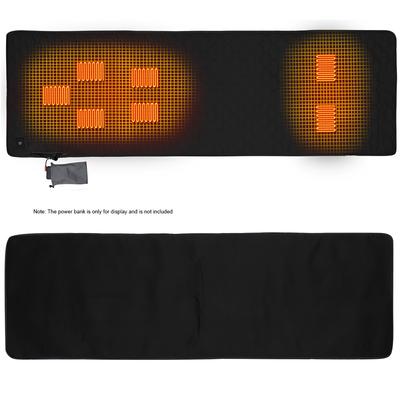7 Zonen Heizschlafmatte 38 bis 65℃ 3 Stufen Isolierung Beheizte Matte USB-betrieben für Outdoor Camping Wandern