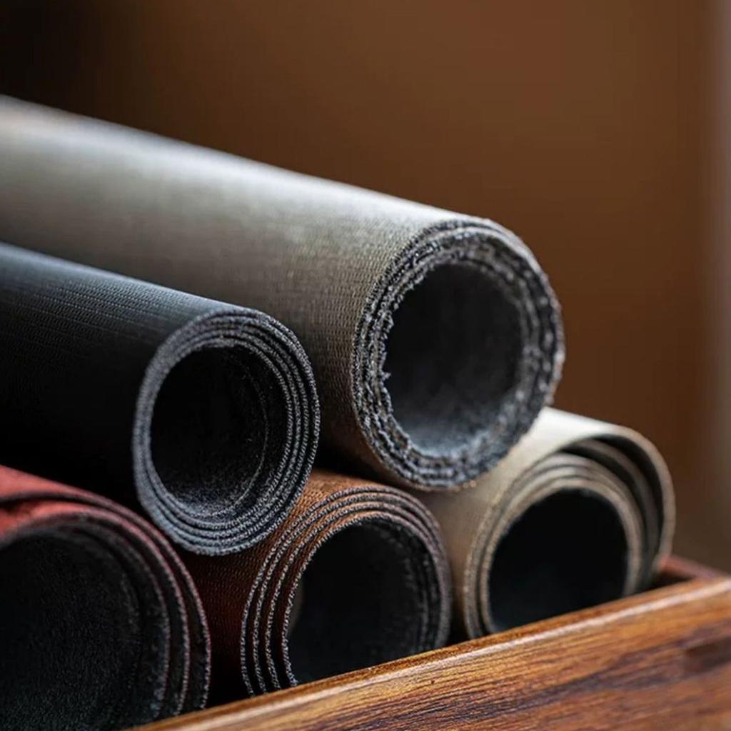 Embroidery Tea Mat Washable Absorbent Tea Ceremony Mat Decorative Tabletop Placemat for Tea Set Exquisite Chinese Style