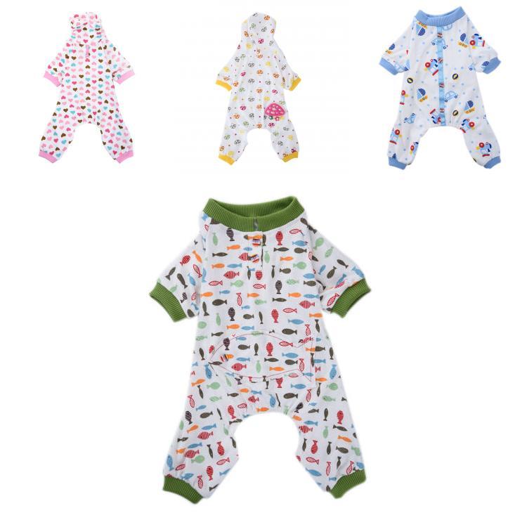 Pijamas de Qualidade Premium Para Petit Chien e Chiot com Material de Algodão Aconchegante