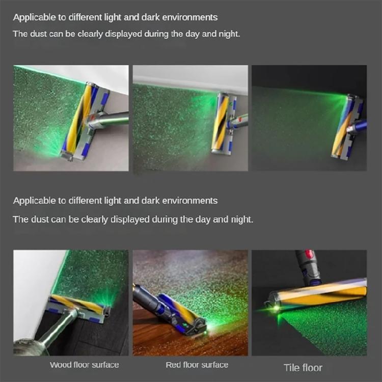 Multifuntional Dust Display LED Lamp Clear Dust Detection Light Plastic Material