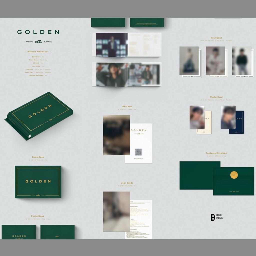 BTS JUNG KOOK GOLDEN Weverse Albums Ver.
