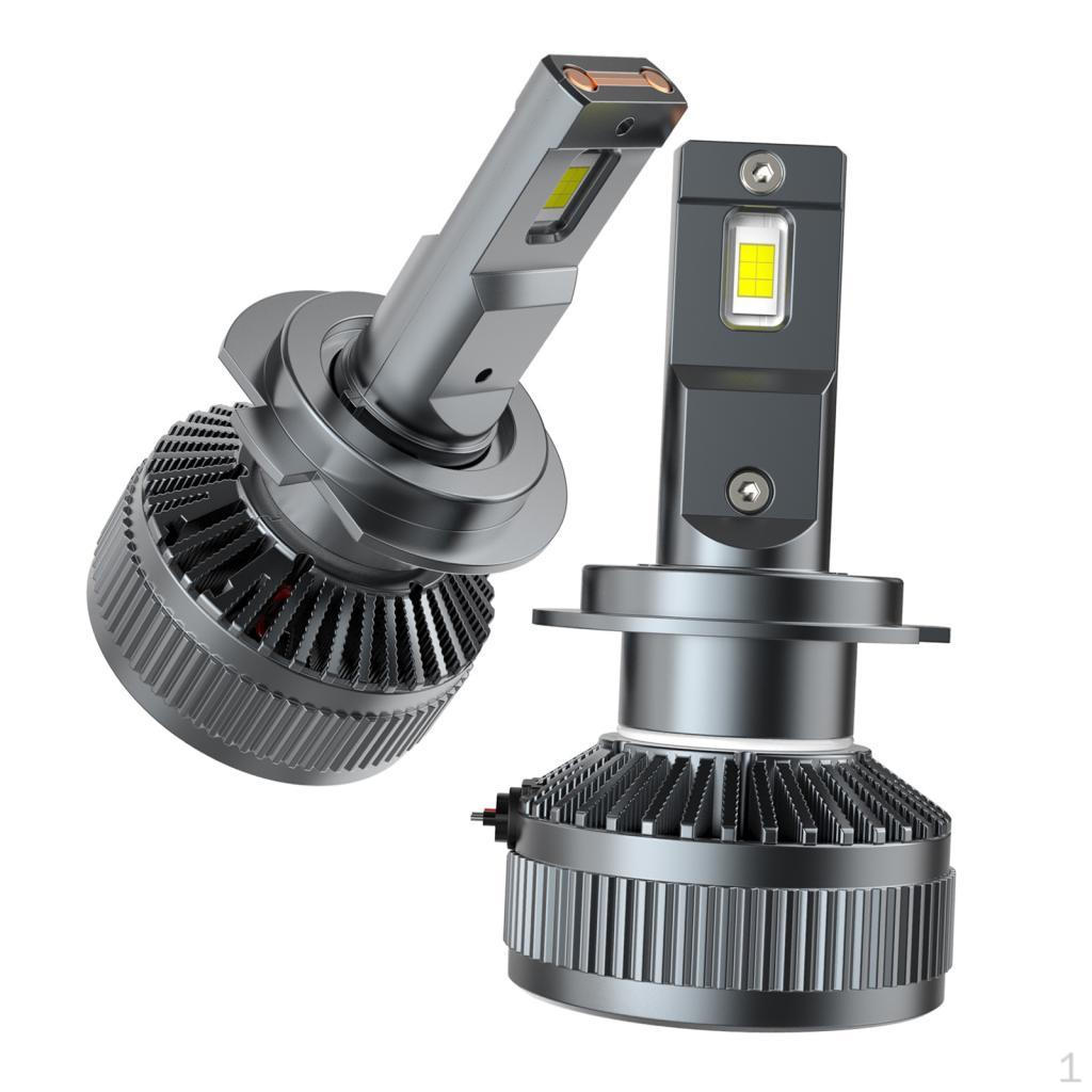 

2 Pieces Car LED Headlight Bulbs 6000LM Headlamp Plug and Play Auto Driving Running Lights H7