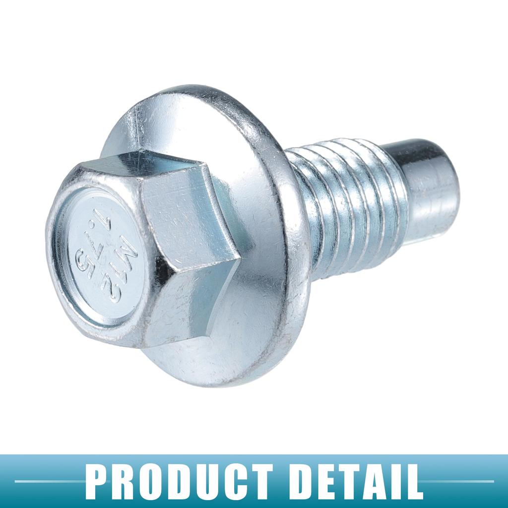 A ABSOPRO Car Drain Plug Fits No.11519933, 11562588, 9L8Z6730A, Bu ick, Enclave 2008-2017 Metal, Silver-Tone