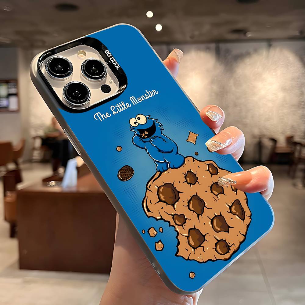 C-Cookies Monster Phone Case For IPhone 17 16 15 14 13 12 11 Pro Max Plus X XR XS Max Shockproof Bumper Cover