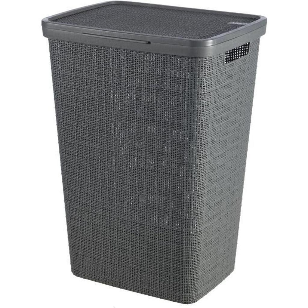 Coffre a Linge - 58 L - Jute - Anthracite - Curver