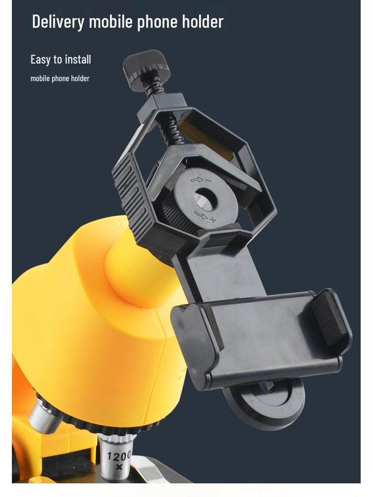 Dětský mikroskop 1200x - Vzdělávací STEM hračka pro elementární vědecký průzkum