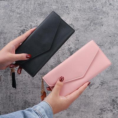 Spring/Summer 2020 Fashionable Women's Lychee Texture Heart Pendant Clutch Wallet