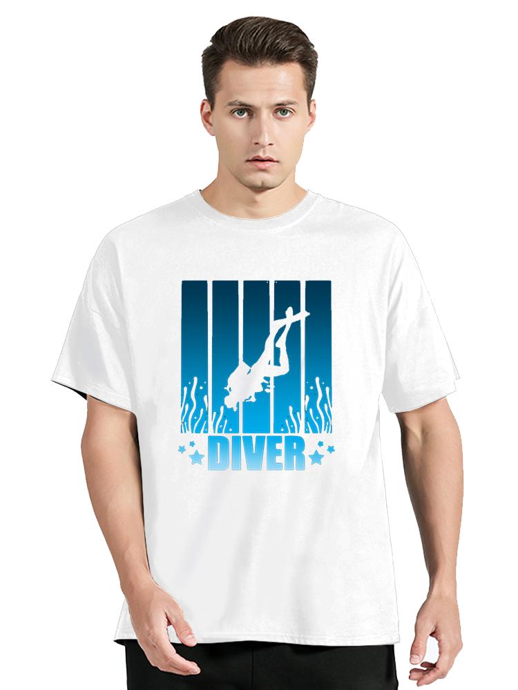 Scuba Dive T-Shirt Summer Fashion Casual Graphic Cotton T Shirt Clothing Oversized Unisex Fitness tshirt Tops Tees
