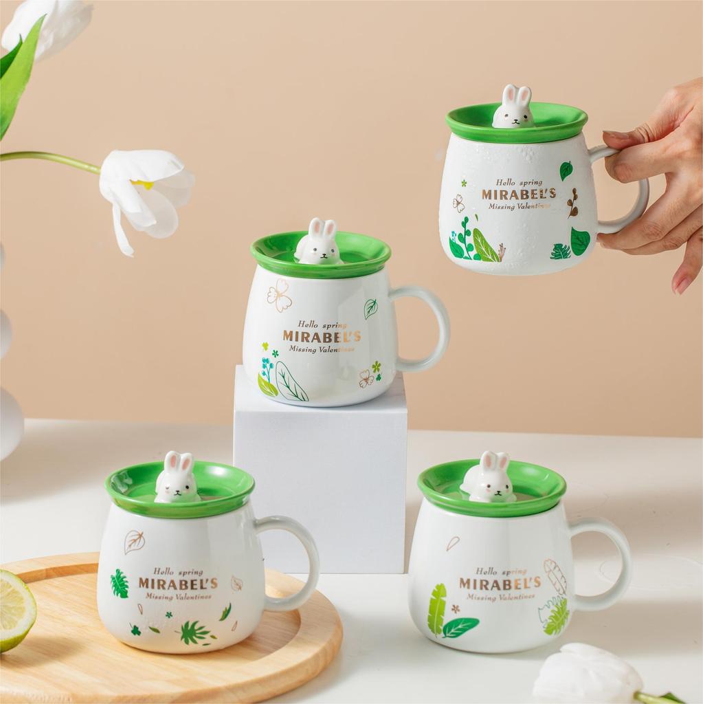 Creative rabbit Ceramic Cup Cute Different Cups of Coffee Cup for Tea Christmas Mug Set Ceramics & Pottery Personalized Gifts
