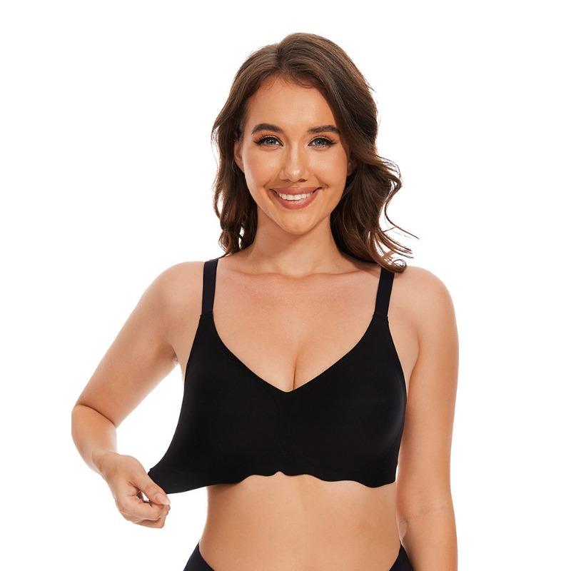 Women Plus Size Seamless Wirefree Bra For Big Bust Support