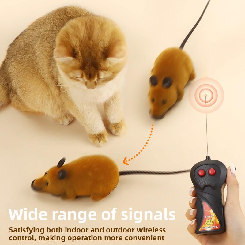 Cat Toy Mouse Wireless Remote Control To Entertain Cats. Electric Cat Toy for Pets. Small Cat Toy.
