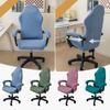 1 Set Stylish Nordic Gaming Chair Cover Soft Elasticity Non-Slip Dust-Proof Polar Fleece Armchair Slipcovers