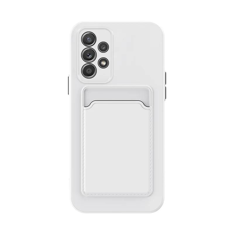 

Soft Silicone Slot Wallet Back Case For Samsung Galaxy S24 S23 S22 S21 S20 Plus FE Note 20 Ultra A51 A71 A54 Card Holder Cover For Galaxy S22+