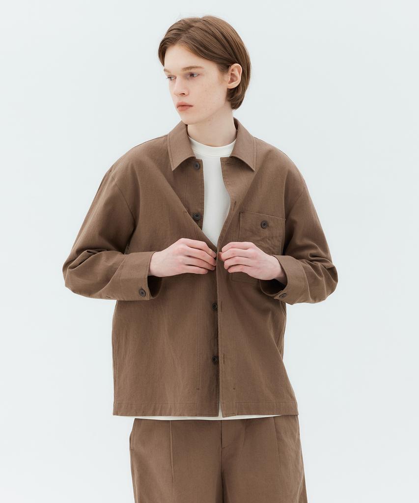 MINDBRIDGE Linen Shacket - 2Color Myws3133