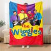 Wiggles Band Flannel Blanket Super Soft Warm Cozy Blanket for Sofa Bed Office Travel All‑Season Home Decor Gift