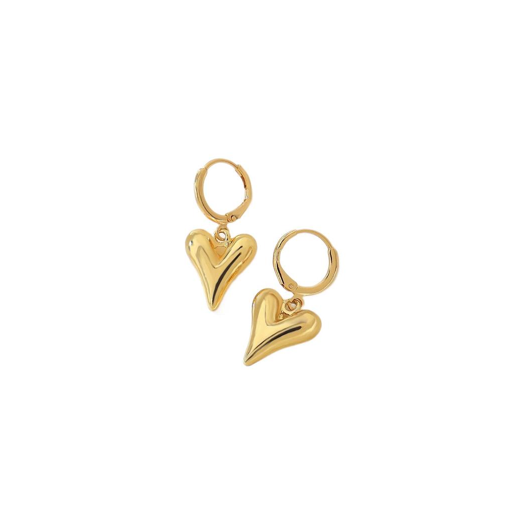 Gold Heart Pendant Earrings: Elegant, Versatile, and Fashionable Accessories for Women