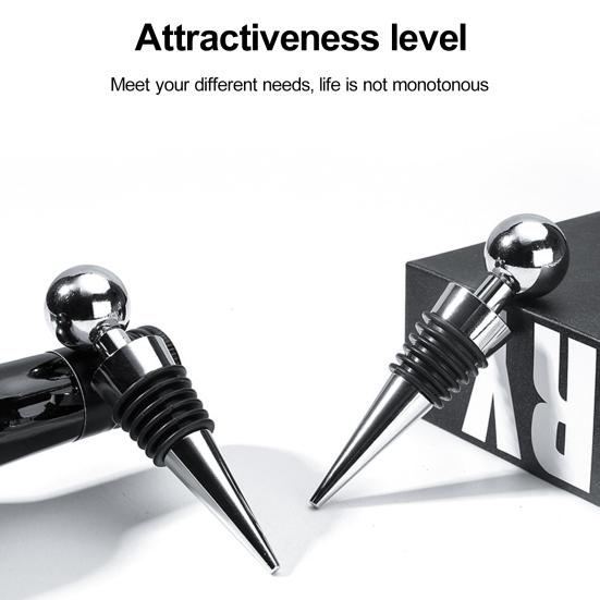 3ks kónická zátka na víno Netěsnost, opakovaně použitelné červené víno Pivo Těsnění lahví šampaňského Saver Potravinářské slitiny Plastový korek Kuchyňské potřeby