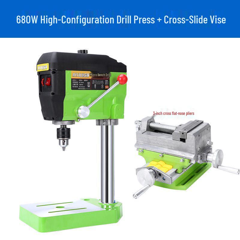 High-Precision 220V Mini Drill Press for Household and Industrial Woodworking