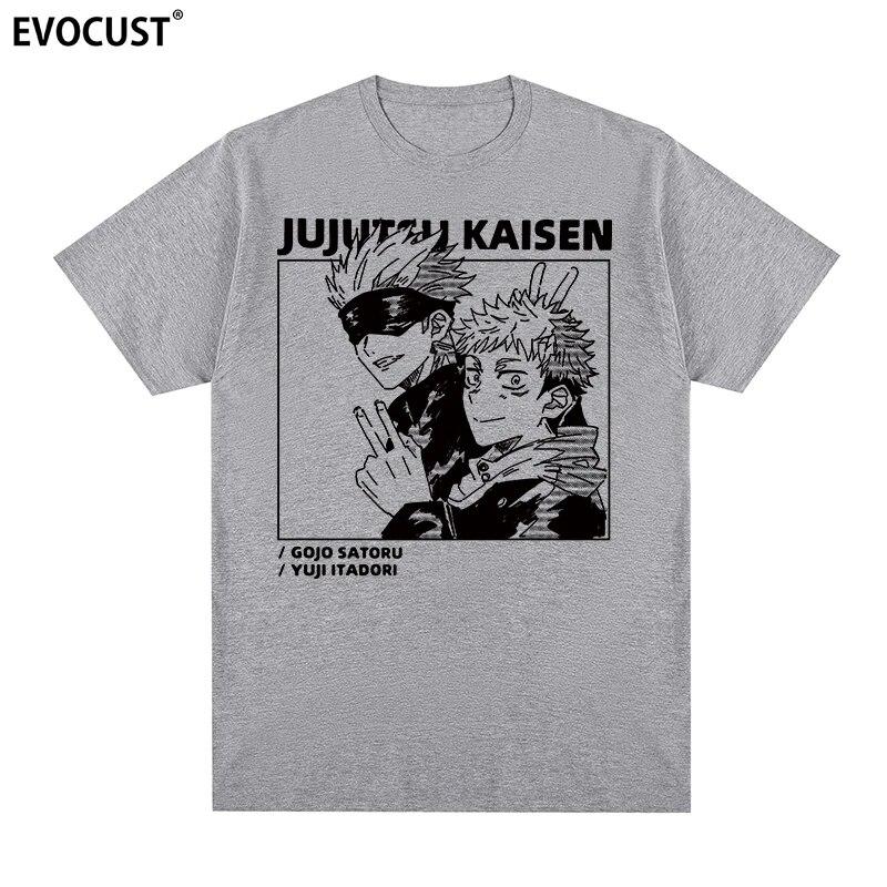 Jujutsu Kaisen Harajuku Cool Cartoon Anime Casual T-shirt Cotton Unisex T Shirt New TEE TSHIRT Womens Tops