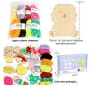 Handmade Craft Toy For Kids With Wooden Materials For Diy Creative Weaving And Threading Activities