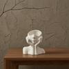 Pen Holder, Abstract Thinker Sculpture Desk Organizer, 3D Printed Holding Face Figurine Flower Vase for Makeup Brushes