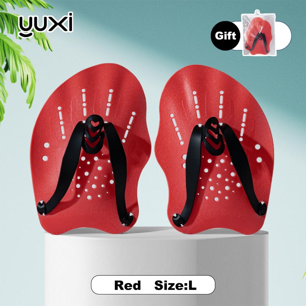 Swimming Paddles Profession Hands Swimming Training Hand Paddles Flippers Adjustable Silicone Straps Women Men Children Unisex