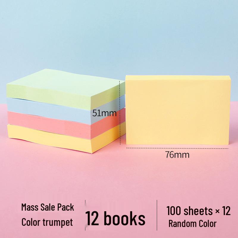 Cute High-Value Sticky Notes: Strong Adhesion Memo Pads & Index Stickers for Students