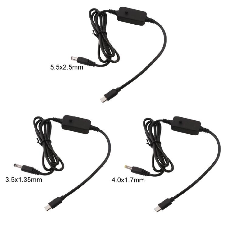 Type C Cable with Adjustable Voltage for Camera, Router, Laptop, and More
