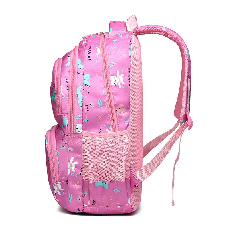School Bag, Primary School Girls, Fashion Backpack, Small Fresh, Lightweight, Burden-reducing Spine, Backpack, 6-12 Years Old