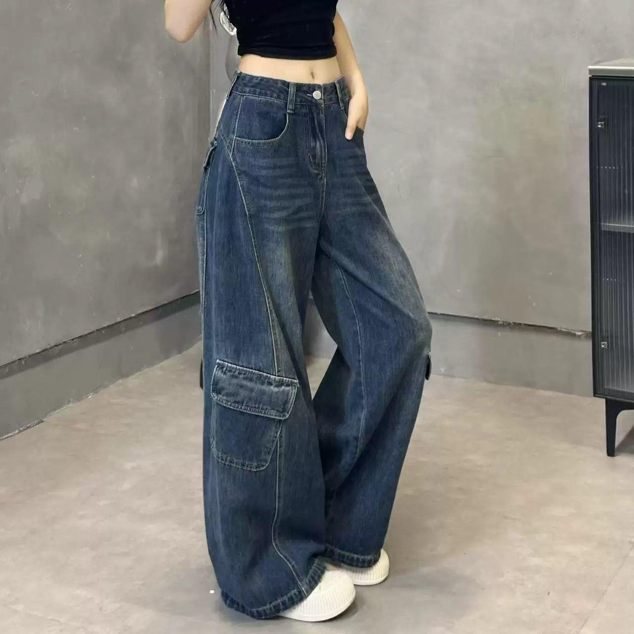 

Velvet Thick Retro Curved-Leg Women s Wide-Leg Floor-Length Jeans - 2025 Season 2XL, 130-145 Jin