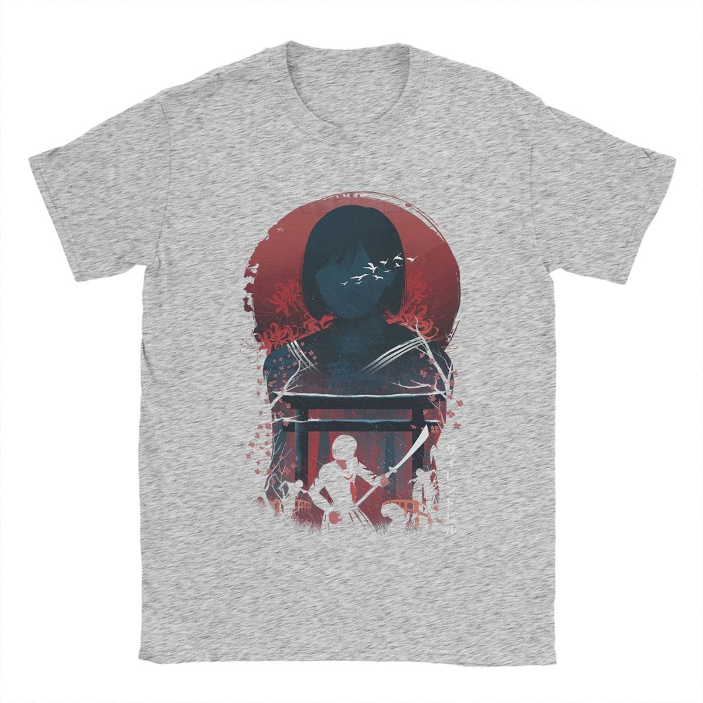 Silent Hill F Hinako T-Shirt Herren Neuheit Baumwoll-Tees Rundhals Kurzarm T-Shirt Grafikbedruckte Oberteile