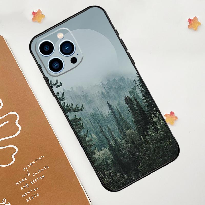 Beautiful Mountain Forest Nature Case For iPhone 11 12 13 14 15 16 Pro Max 15 16 Plus 13 12 Mini X XS XR Cover