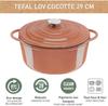 Saucepan Tefal E26005 Lov Round 29 Cm Terracotta (E2600504)