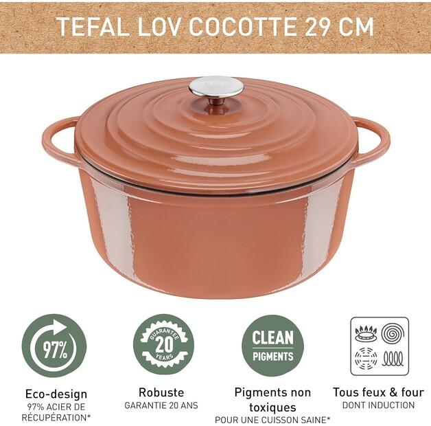 Saucepan Tefal E26005 Lov Round 29 Cm Terracotta (E2600504)