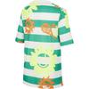 Nike Cartoon Striped Quick-Dry Breathable Short Sleeve T-Shirt Kids Tops Stadium-Green Sail HM4639324