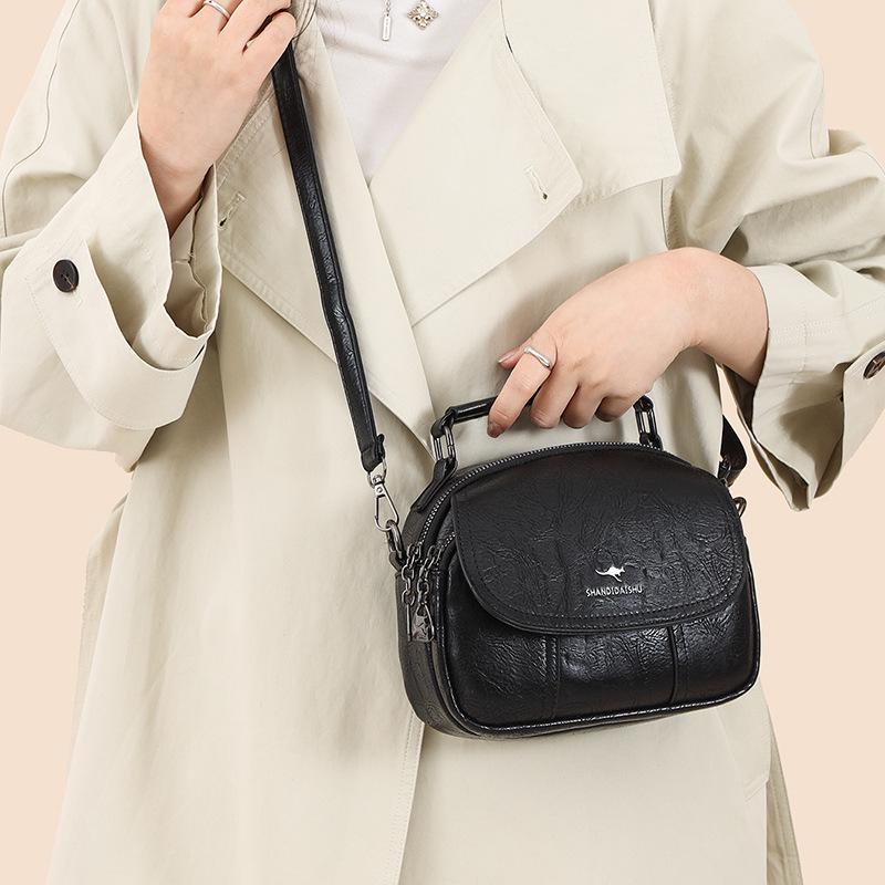 Texture Mom Bag - Small-scale Women's Shoulder Sling Bag for Mid-Age Commuting Handbag