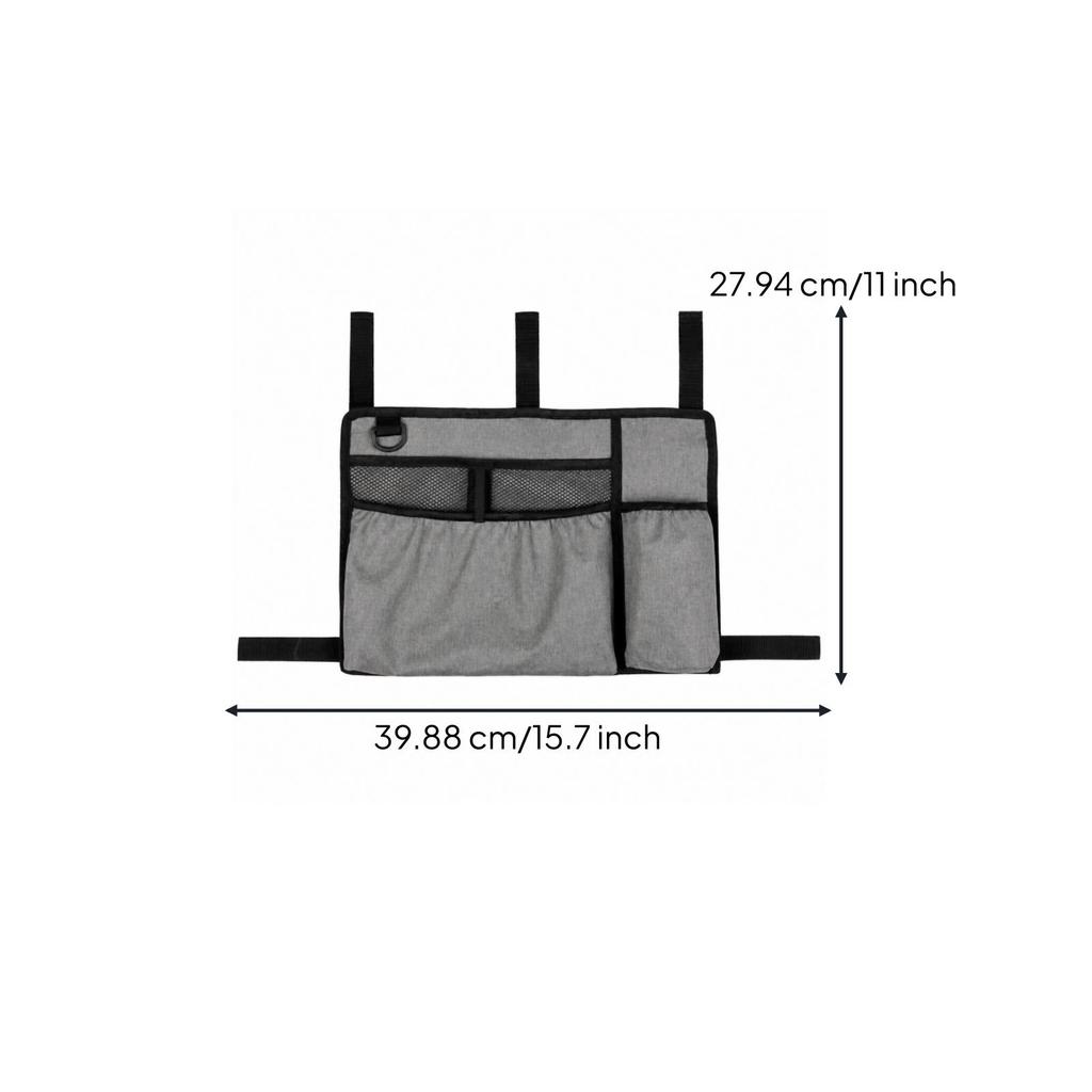 Mobility Aid Bag Robust Organizer Adjustable for Wheelchair
